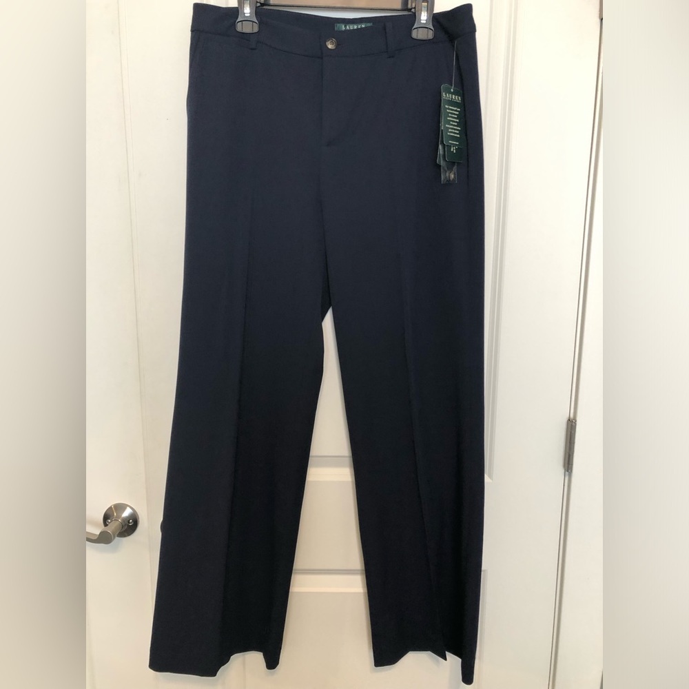 NWT Lauren Ralph Lauren Andover Navy trouser